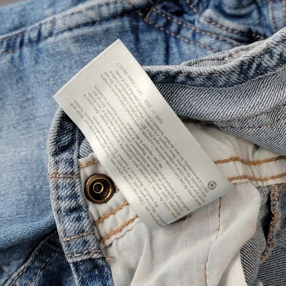 Vintage OshKosh B'gosh Vestbak Bib Overalls Blue Denim Snap Buttons Size 18M - Picture 10 of 10